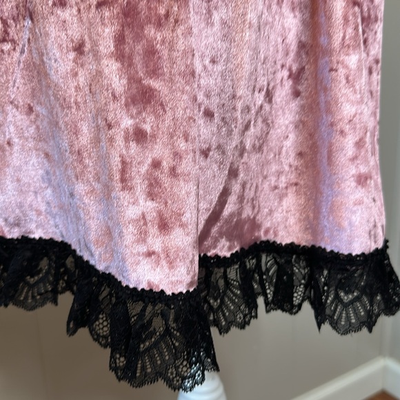 NWT Dolls Kill Grave Girls Drinking Your Blood Velvet Mini Dress - Picture 10 of 12